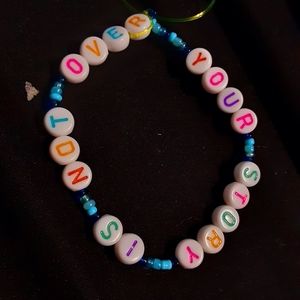 Handmade bracelet your story is not over